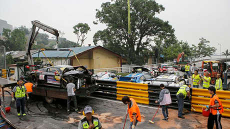 "Nunca vi nada como esto": 16 autos chocan en cadena en la Copa Mundial de la FIA (VIDEO)