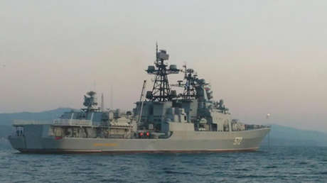 Buques de guerra de Rusia y Japón se encuentran en el Pacífico