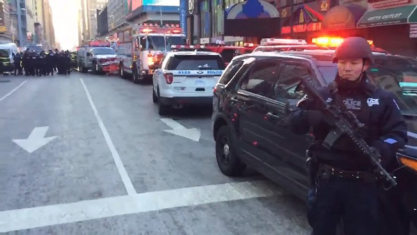 Se registra una explosión en una terminal de autobuses de Nueva York