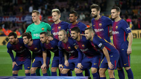 El FC Barcelona se burla del Real Madrid antes del clásico de la Liga española