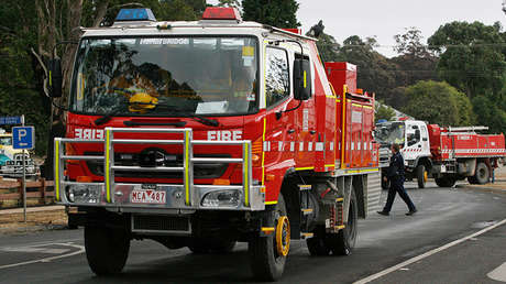 FOTOS: Una explosión de bombonas de gas tras el atropello en Melbourne causa el pánico en Australia