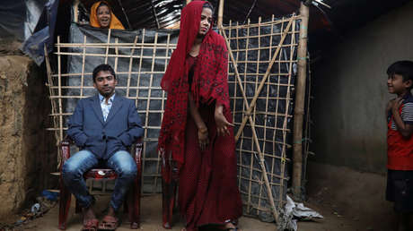 Así se celebra una boda en un campo de refugiados rohinyás