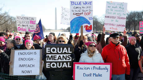 Marcha de Mujeres: Miles toman calles de EE.UU. en primer año de presidencia de Trump VIDEOS, FOTOS