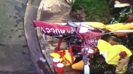 EE.UU.: Un helicóptero se estrella contra una casa en California (VIDEO)