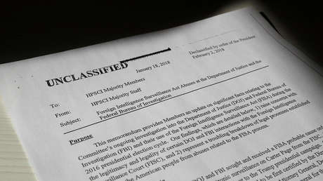 Lo más destacado del memorando republicano con presuntos abusos del FBI contra Trump