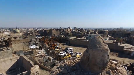 ¿Dónde está la coalición? Devastadoras imágenes desde la ciudad de Mosul