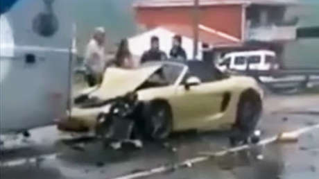 FOTOS, VIDEOS: Coches de alta gama quedan destrozados en un accidente 'de lujo' en Colombia