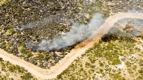 "Tremendo humo": Arden pastizales en Argentina (FOTOS)