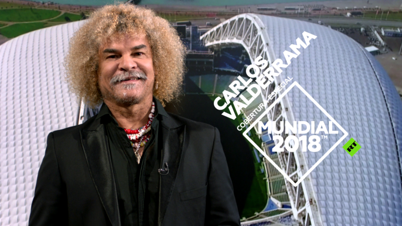 El legendario futbolista Carlos Valderrama participará en la cobertura de RT de la Copa Mundial 2018