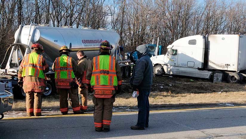 VIDEOS: Al menos 50 vehículos protagonizan choque masivo tras fuerte tormenta de nieve en EE.UU. 