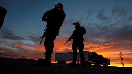 FOTO: Pánico en una ciudad mexicana por un simulacro de robo a bancos 