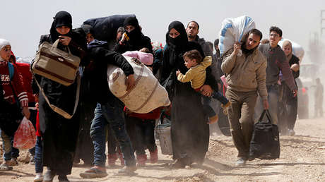 VIDEO: Decenas de miles de civiles abandonan Guta Oriental