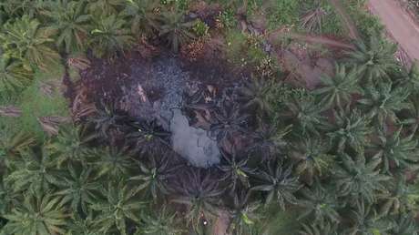 VIDEO: El alarmante vertido de petróleo en la selva colombiana a vista de dron