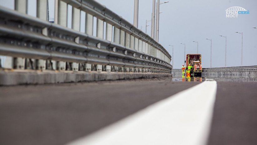 VIDEO: Arranca la etapa final de los trabajos del puente de Crimea