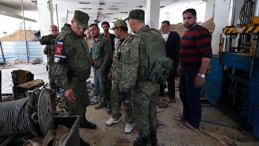 Militares rusos hallan en Duma un laboratorio de los milicianos para la producción de armas químicas