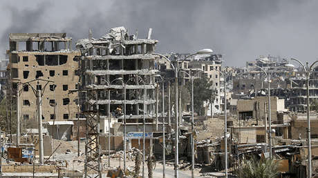 Revelan fotos de los barrios de Raqa destruidos por las bombardeos de la coalición de EE.UU.