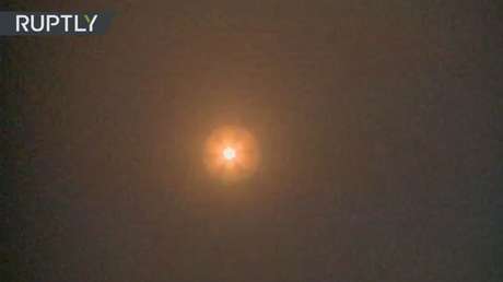 VIDEO: Sistemas de defensa antiaérea de Damasco derriban misiles de EE.UU. y sus aliados