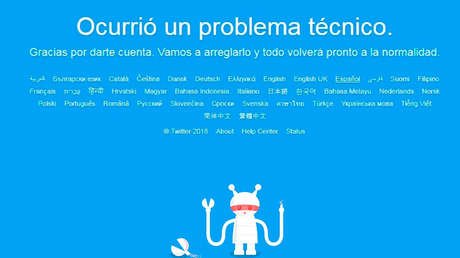 Reportan una caída de Twitter en varios países