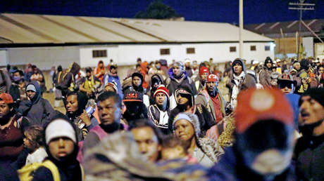 Integrantes de la Caravana Migrante llegan a la frontera entre México y EE.UU. a pesar de Trump