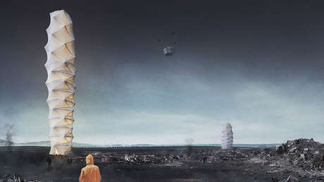 Rascacielos 'de quita y pon': Edificios móviles y plegables podrían dar refugio en zonas de desastre