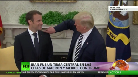 Irán fue un tema central en las citas de Macron y Merkel con Trump 