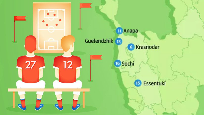 Infografía: ¿Dónde se concentrarán las selecciones durante el Mundial de Rusia?