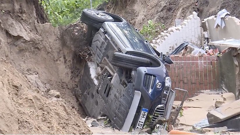 VIDEOS: Deslizamientos de tierra y calles sumergidas en el norte de Alemania