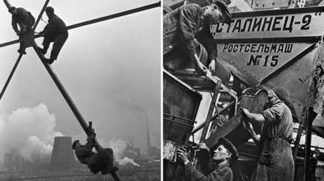 Una vuelta al mundo del Trabajo, en 13 imágenes en blanco y negro