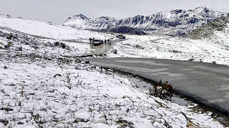 FOTOS: Una nevada en Venezuela desata festejos en la Red