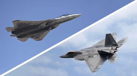 Guerra por el cielo: El caza Su-57 ruso contra el F-22 Raptor de EE.UU.