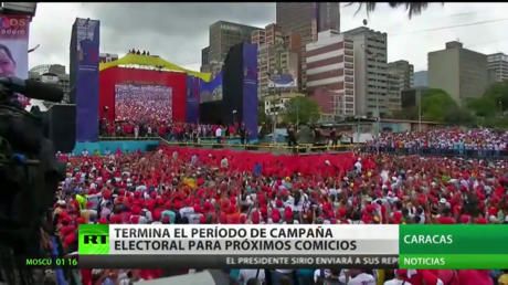 Cierre de campaña en Venezuela ante los comicios del domingo
