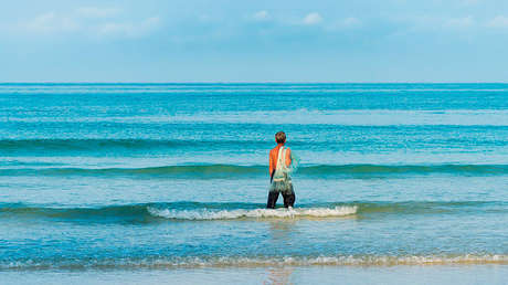 FOTO: Investigador marino atrapa un tiburón martillo e incendia las redes… por otra razón