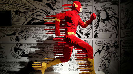 Una asombrosa exposición de superhéroes de Lego