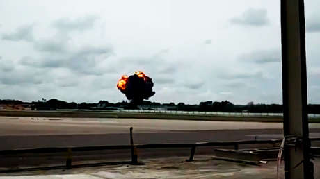 VIDEO: Fuego y una densa humareda negra se elevan en el lugar del siniestro del Boeing 737 en Cuba