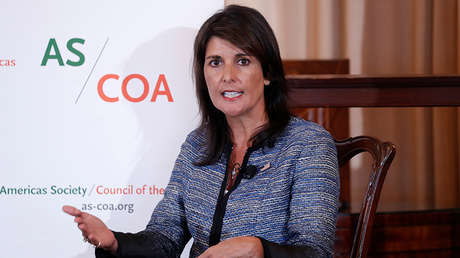 "Tienes sangre en las manos": increpan a Haley en una conferencia por defender Israel (VIDEO)
