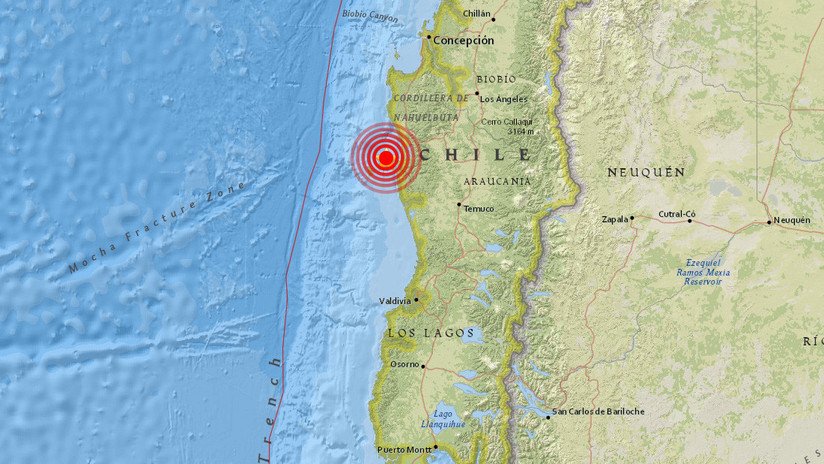 Sismo de magnitud 5,3 en el centro de Chile