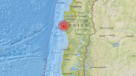 Sismo de magnitud 5,3 en el centro de Chile