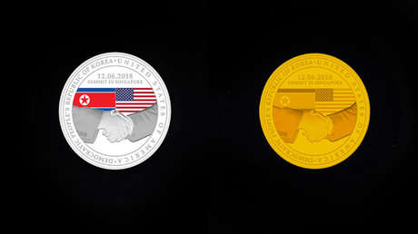 FOTOS: Singapur anuncia una emisión de monedas conmemorativas dedicadas a la reunión de Trump y Kim