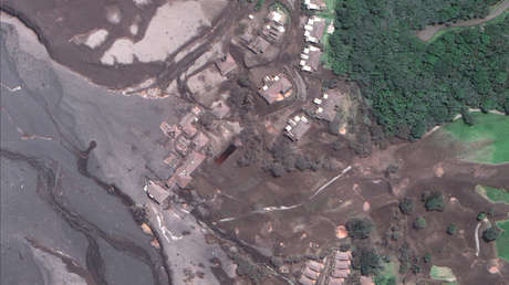 Así luce tras la erupción el hotel que tenía vista al Volcán de Fuego 