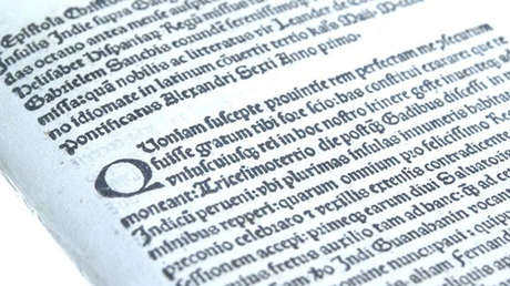 Estados Unidos entrega a España una carta de Cristóbal Colón que había sido robada