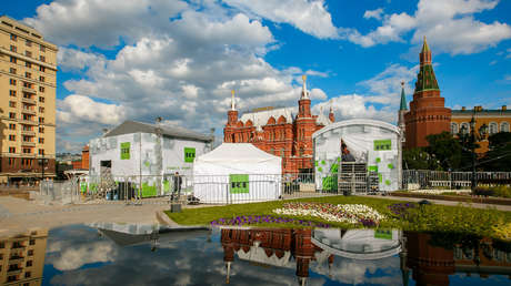 RT toma posiciones en el corazón de Moscú a pocas horas del comienzo del Mundial 