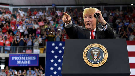 ¿Era un hombre o una mujer?: Trump se burla de un manifestante durante un evento público (VIDEO)