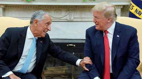 Apretón de macho alfa: ¿Venció el presidente portugués a Trump en su 'duelo de saludos'? (VIDEO)