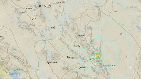 Racha de temblores: un sismo de magnitud 5,8 sacude Irán