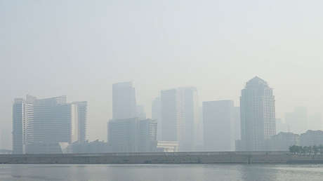 Ciudad fantasma: Un espejismo hechiza a los chinos tras el paso de un tifón (VIDEO)