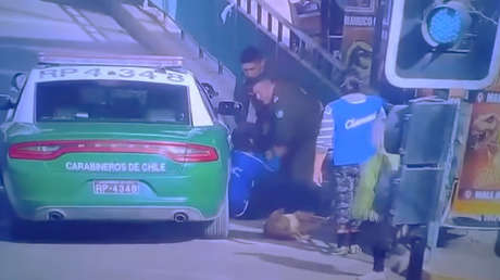 FUERTES IMÁGENES: Un policía chileno mata a un perro y las redes explotan de indignación