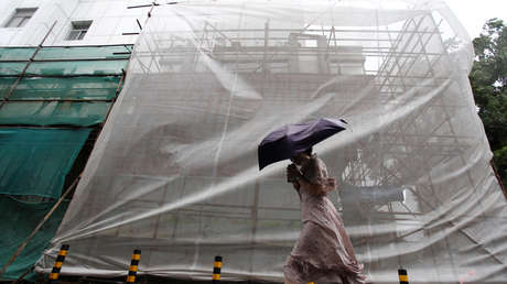 Infernal: Enormes nubes negras de lluvia se acumulan en el sureste de China (VIDEO)