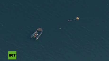 VIDEO: Alertan presencia de una mina marina frente a las costas de una localidad de EE.UU.