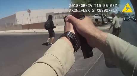 VIDEO: Policías disparan a un sospechoso de apuñalar a dos mujeres tras resistirse al arresto