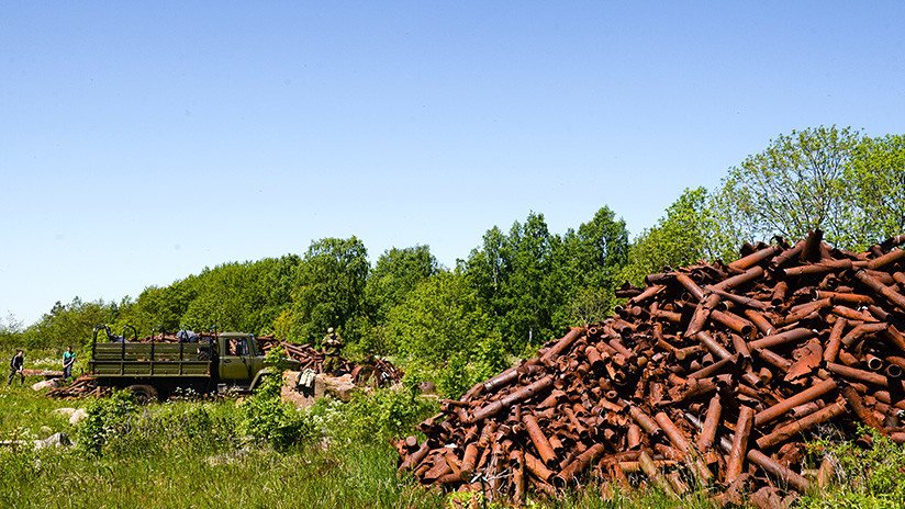 FOTOS y VIDEO: Cañones alemanes de la II GM abandonan la 'Isla de la muerte' del golfo de Finlandia